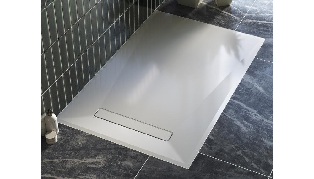 Manufactured in the UK, Matki’s new Continental Linear Shower Floor has a depth of 30mm and is designed to sit flush with the floor. Made from stone resin, with a double acrylic cap, it is available in White, Matt White, Super Matt White, Matt Graphite or Pergamon, and a variety of sizes