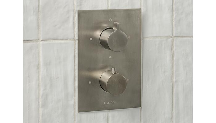 Tissino's Santuro Shower Plate in Brushed Nickel
