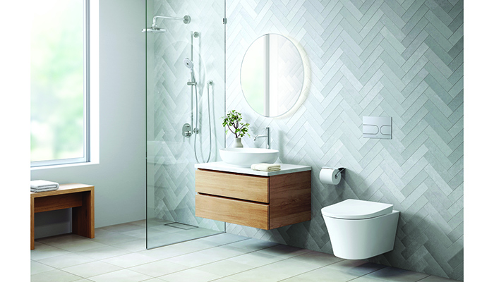 The Tornado Flush from Toto uses only 4.5 litres of water and is said to practically eliminate the spread of bacterial spray in the bathroom, while being incredibly quiet too at just 64.8dB