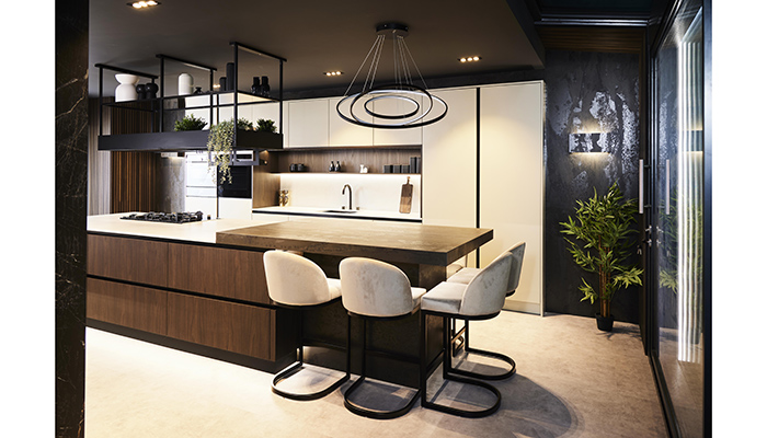 Novus Walnut and Painted Sandstone