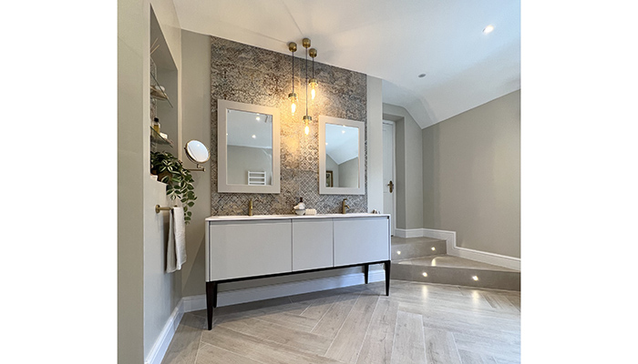 One of The Tap End’s award-winning designs, which features a double vanity unit 