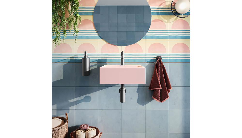 Crosswater Beck Matt Pink 300mm Cloakroom Basin