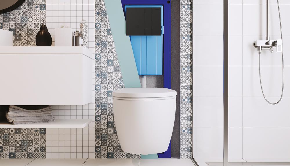 Ingenio cisterns from SIAMP can be quickly adjusted to accommodate the flush volume that the WC pan has been designed to work with. Rather than the traditional 6-litre full flush, the full flush can be adjusted down to 4 litres, depending on the pan, while the smaller flush can be set as low as 2.6 litres. The inlet valve results in a filling noise level of just 9dB, considered effectively silent, making Ingenio one of the quietest compliant concealed cistern filling systems on the market
