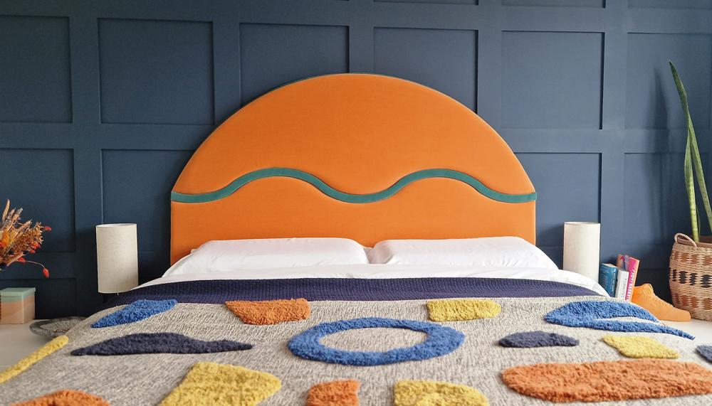 Kip Velvet Headboard from Fox & Furb