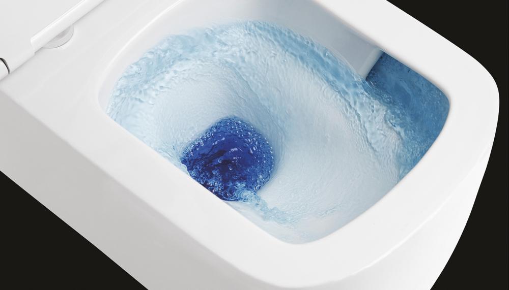RAK Ceramics’ KLUDI Spiralflush technology has been engineered to optimise the movement of water around the WC bowl, creating a spiral action across the surface to deliver thorough cleaning while using less water