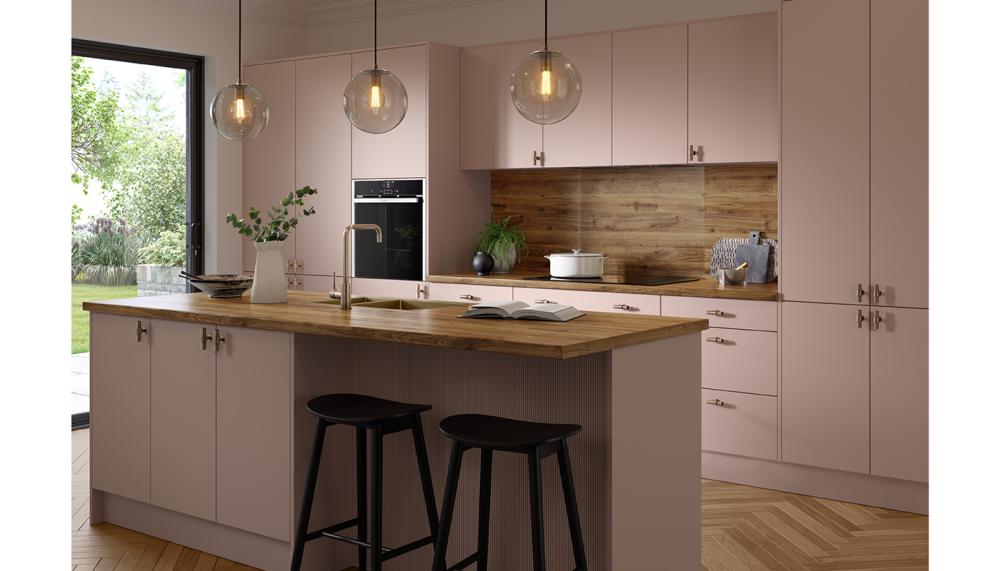 Perfect for country-style kitchens as well as more contemporary interiors, the Omega Classic Chalet Oak has a 38mm post-formed edge